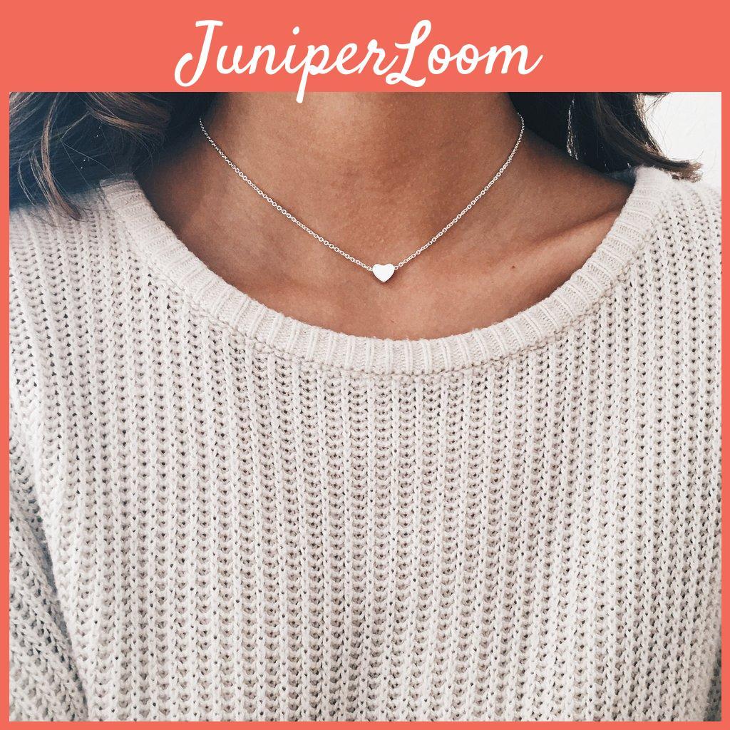 Ins Style Minimalist Heart-shaped Necklace Alloy Material Simple And Versatile Suitable For Women Wholesale And Retail