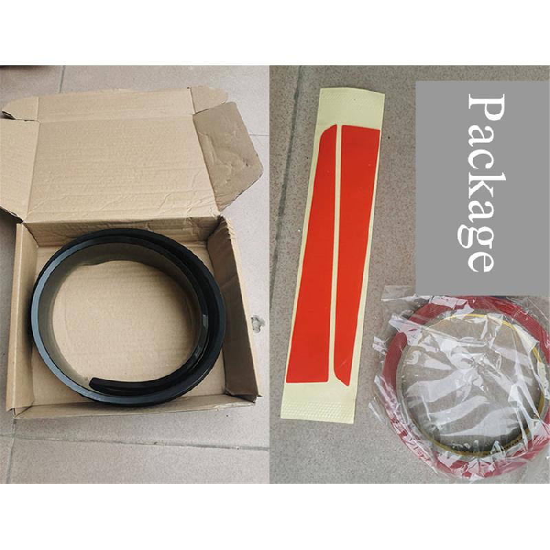 39" Glossy Black Pu Car Rear Roof Lip Trunk Spoiler Wing Lid Tail Sticker Trim