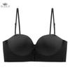 ECMLN Frontspenne Stroppeløs Dame Sexy Push Up BH Tykk Svamp Sklisikker Liten Bryst Samlet Komfortabel Pustende Undertøy BH