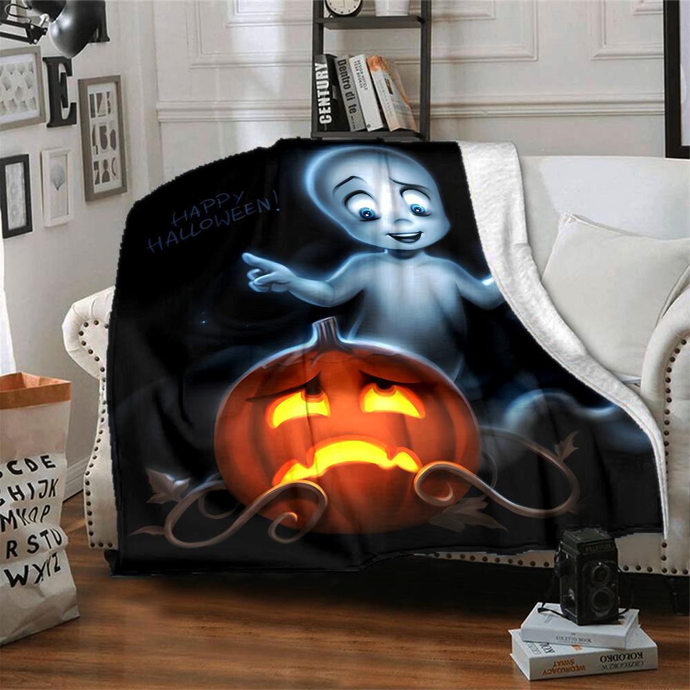 1pc Casper3 Blanket, Gift, for Men and Women, Soft Blanket, Good for Sofa Bed Couch Travel, Lightweight Flannel Blanket