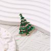 Korean Style Enamel Rhinestone Brooches Clothes Accessories Snowman Brooch Christmas Brooch  Daily