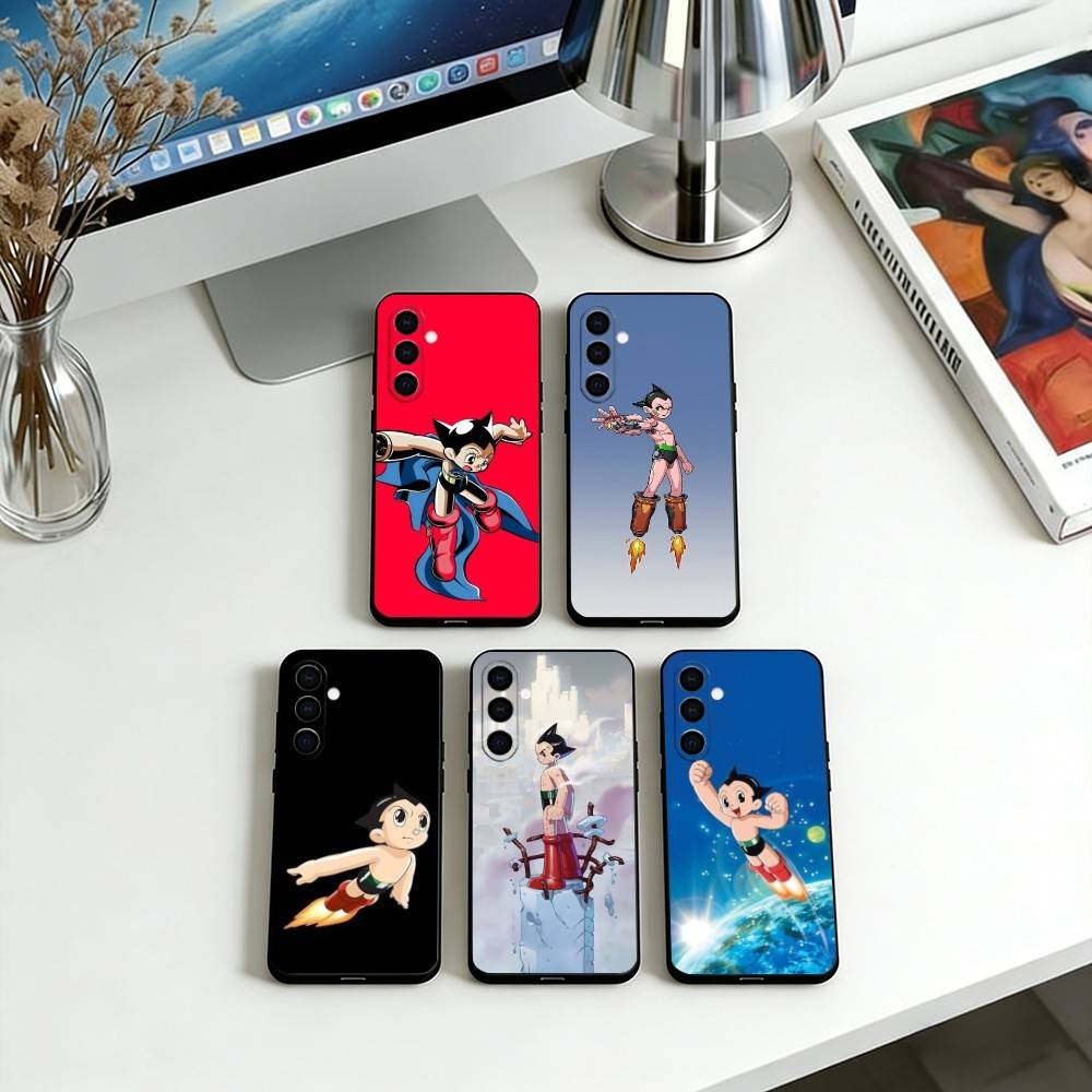 Astro Boy Handyhülle Für Samsung Galaxy A73,A72,A71,A70,A53,A52,A51,Andere Weiche Schwarze Hülle