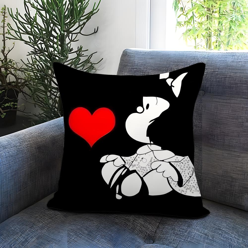 POPULAR M-MMafalda Cushion Cover Comfortable Reversible Pillow Cover Ideal for Car Sofa Bedroom & Beyond