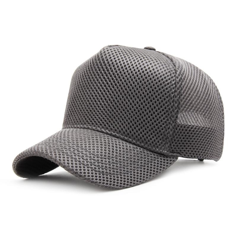 Letní síťovaná baseballová čepice Big Head Plus Size pro muže a ženy, truckerka, prodyšná, nastavitelná, pro venkovní sporty, běh
