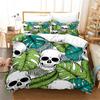3D Printed Skull Bedding Set Pillowcase Cyber Love Duvet Cover Double Twin Full Queen King Adult Kids Bedclothes Quilt Cover