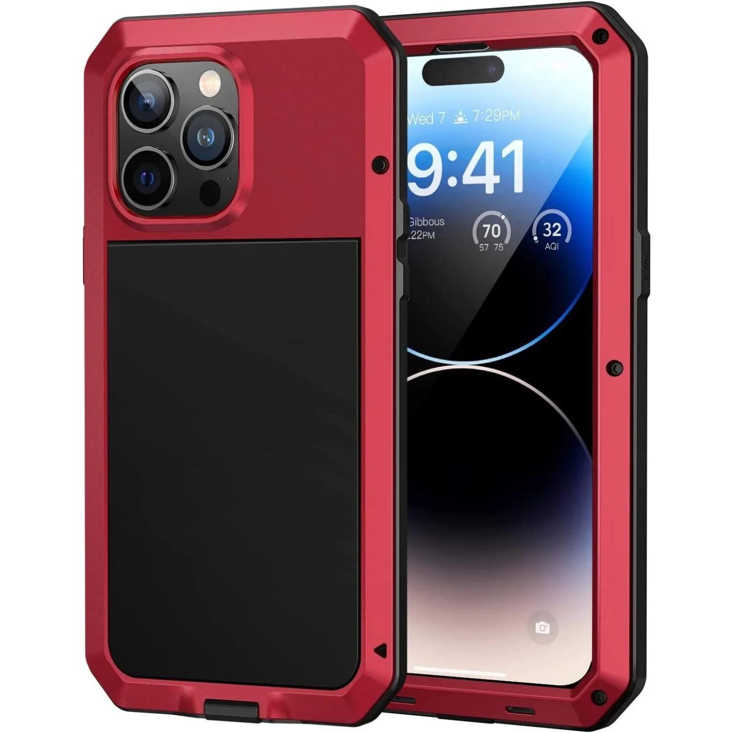 Izturīgs alumīnija metāla vāciņš priekš IPhone