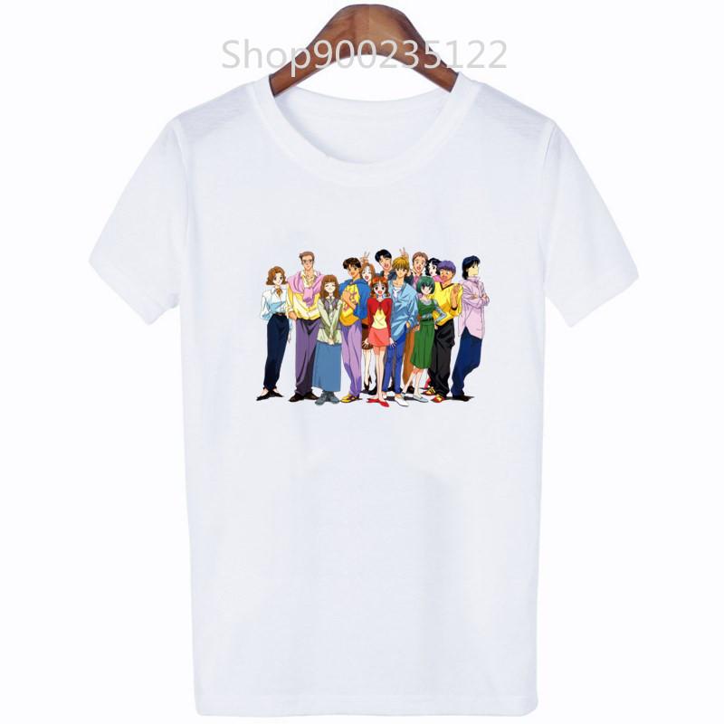 Cute T-Shirt Cartoon Graphic Tshirt Marmalade Boy Tee 90s Women T-Shirts Manga Short Sleeves Japanese Anime Streetwear