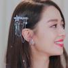 Punk Hair Clip for Women Girl Vintage Crystal Star Tassel Hairpins Harajuku Y2K Fashion Headwear Hair Jewelry Accessory
