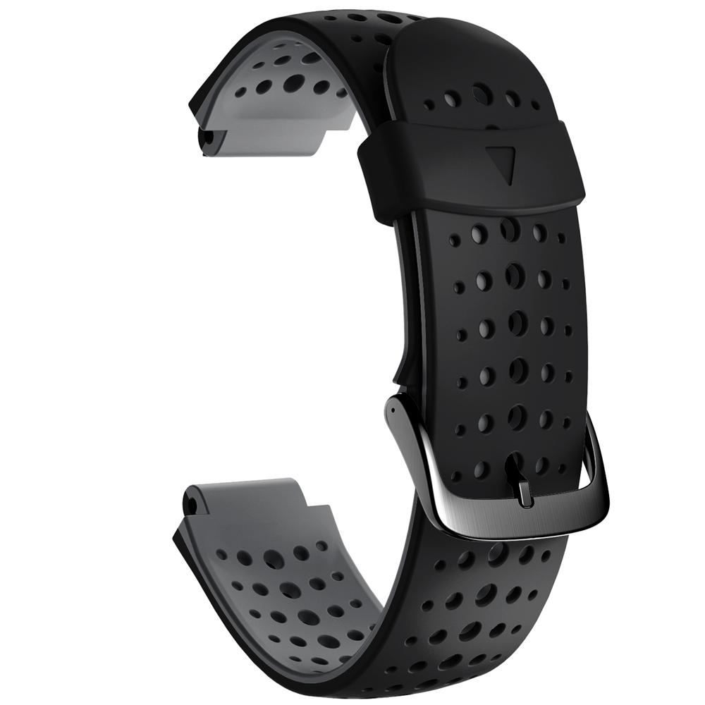 

Силиконовый Спортивный Ремешок Для Часов Garmin Forerunner 235 220 230 620 630 735XT Браслет Аксессуары черный серый