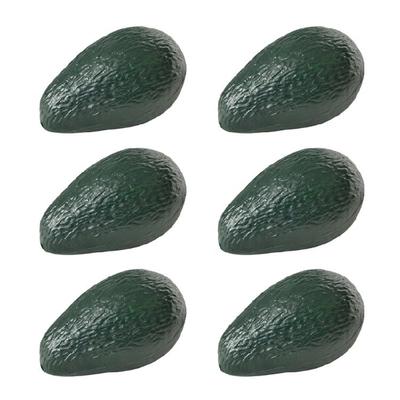 6er-Pack Künstliche Avocadomodelle Obstmodell Restaurant-Ausstellungsstücke Geeignet für Kreative Wohnungen und Partydekorationen