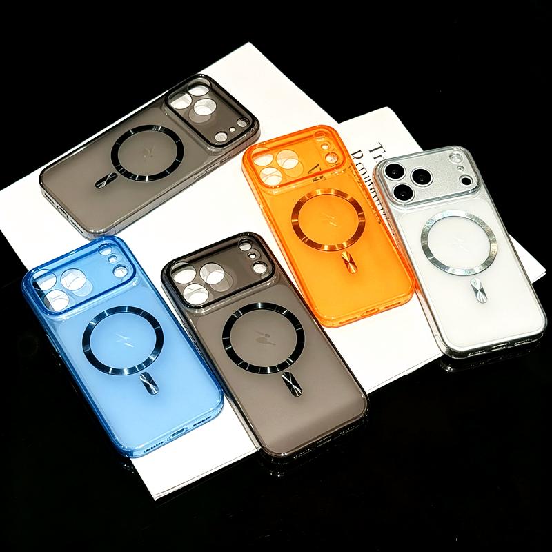 Magnetic Ring Clear Phone Case For Xiaomi Redmi 15C 14C 13C 12C 12 13 15 15A 5G A7 Pro A5 A4 A3 A2 A1 Plus A3X Soft Matte Cover