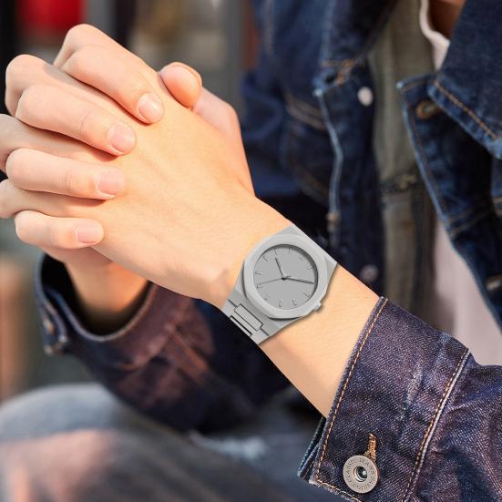 Unisex Quartz Watch Casual Analog Watch with Easy To Read Dial Solid Color Wrist Watch for Men Women Birthday Gift