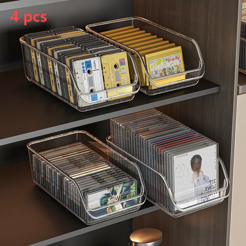 Κουτί Αποθήκευσης CD, Δίσκων Βινυλίου και Κασетών για Γραφείο - Βάση Έκθεσης Άλμπουμ