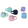 6 Pcs Pacifier Case for Baby Safe Nontoxic Six Colors PP Pacifier Holder Case with Carrying Loop
