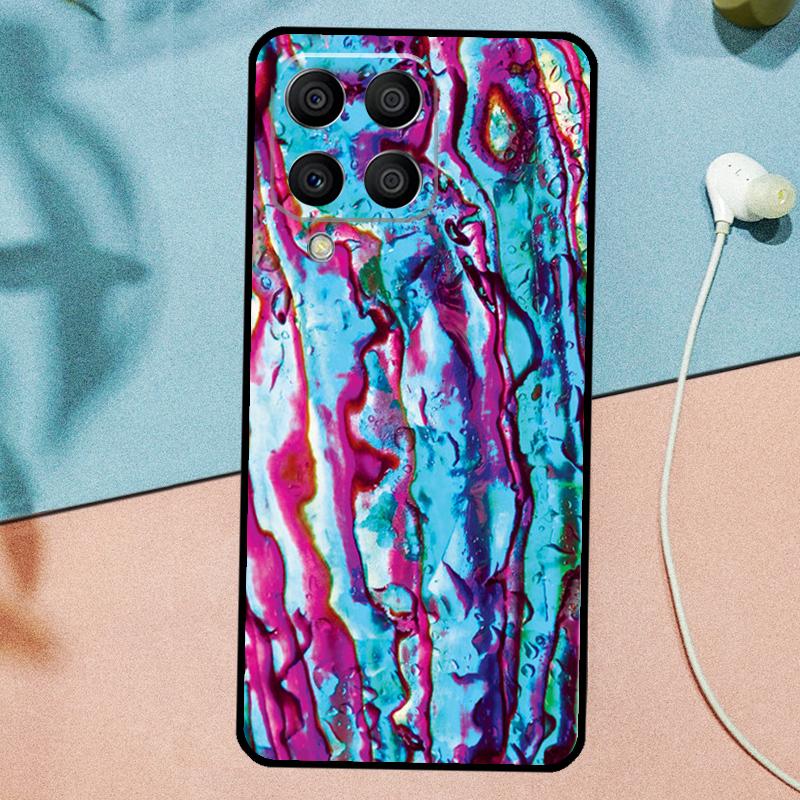 Abalone Sea Shell Texture For Samsung Galaxy M14 M34 M54 M20 M06 M16 M12 M13 M15 M35 M55 M33 M53 M21 M31 M32 M52 Case