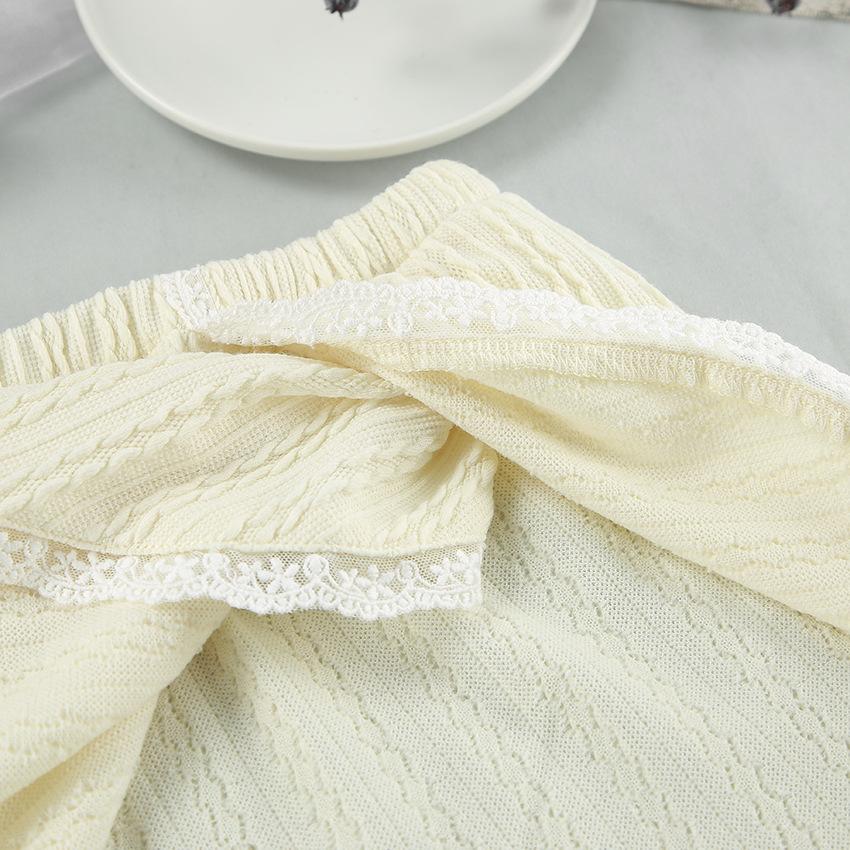 Summer Sexy Skeleton Pajamas Two-piece Lace Lace Camisole Vest Shorts Ladies Homewear