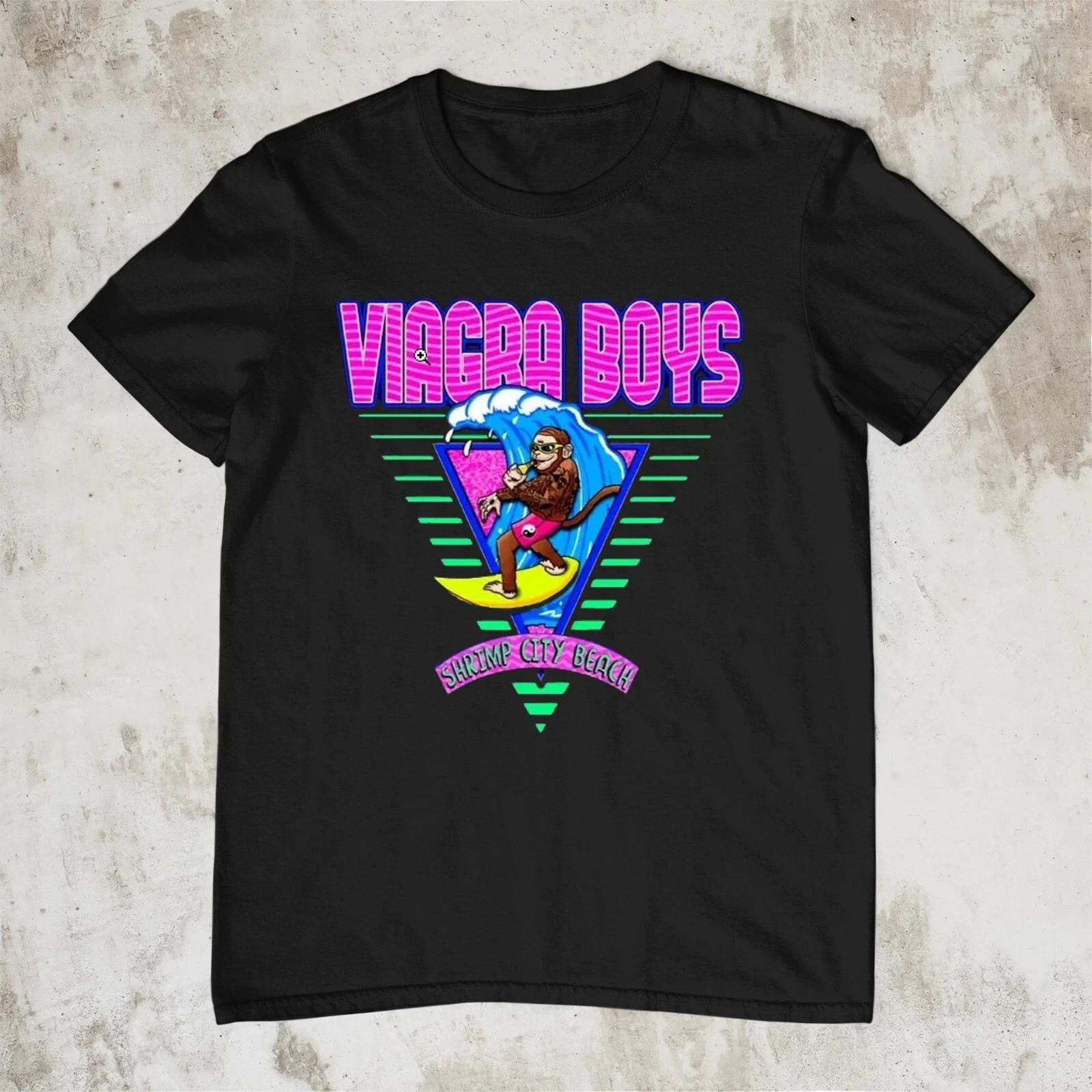 

Редкая футболка группы Viagra Boys City Beach Черная с коротким рукавом Все размеры S-5XL S