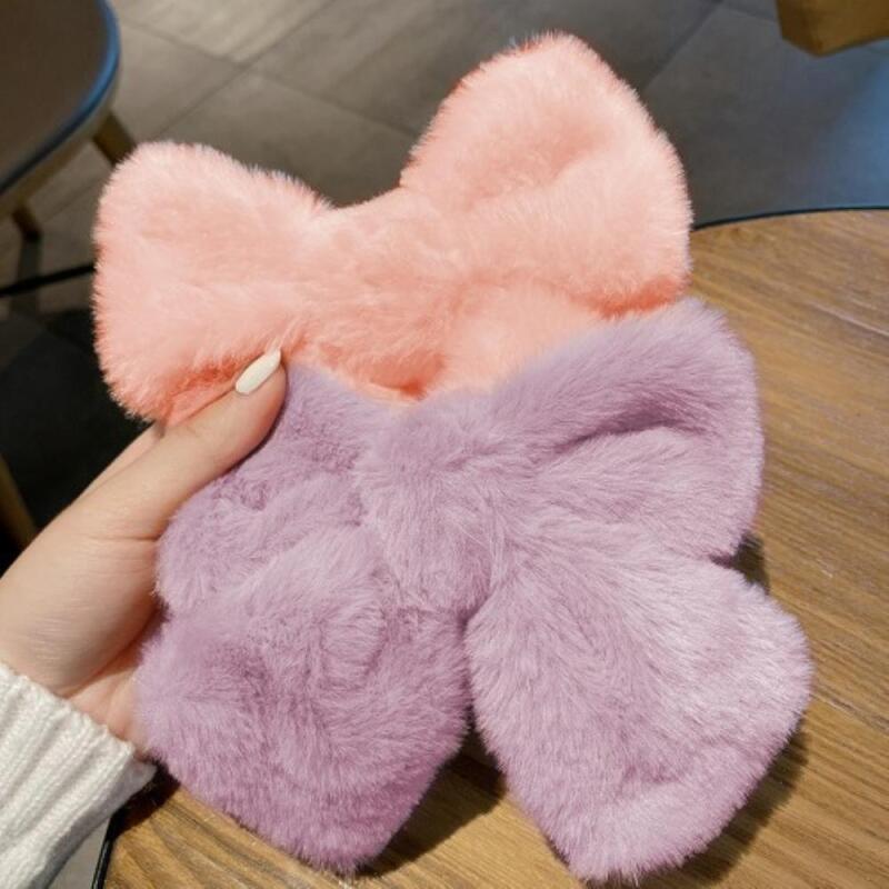 Women s Winter Hair Pin Ribbon Hairpin A29501_Ivory