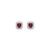 Square Sugar Series Luxury S925 Silver Needle Stud Earrings for Women