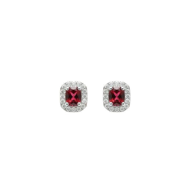 Square Sugar Series Luxury S925 Silver Needle Stud Earrings for Women