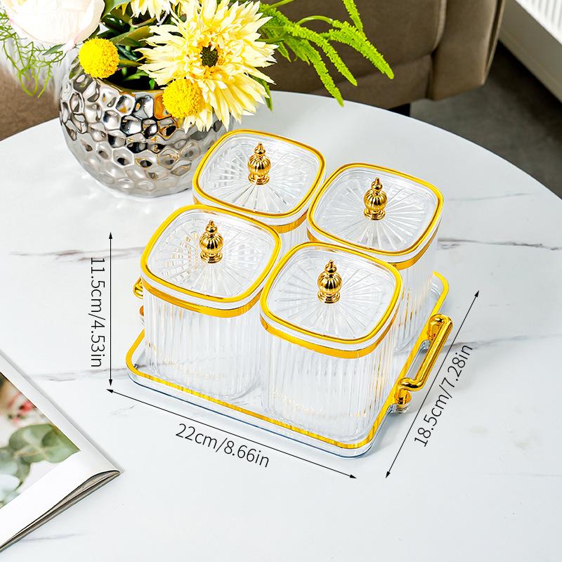 Leichter Luxus Gewürzbox Aufbewahrungsbox Küche Salzbehälter Mononatriumglutamat Gewürzbox Gewürzglas Gewürzglas Set Kombination