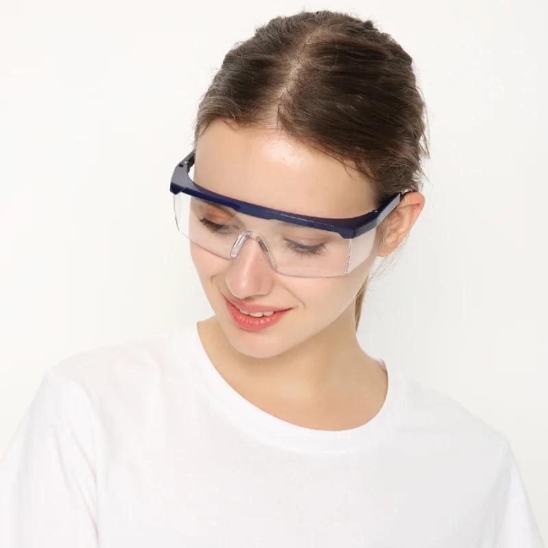 2 STÜCK Arbeitssicherheit Spritzschutz Augenschutzbrille Glas Winddicht Staubdicht Wasserdicht Schutzbrille Radbrille