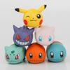 Non-Toxic 6Pcs/Set Cute Mew Pikachu Gengar Charmander Squirtle Bulbasaur Action Figure Model Toys
