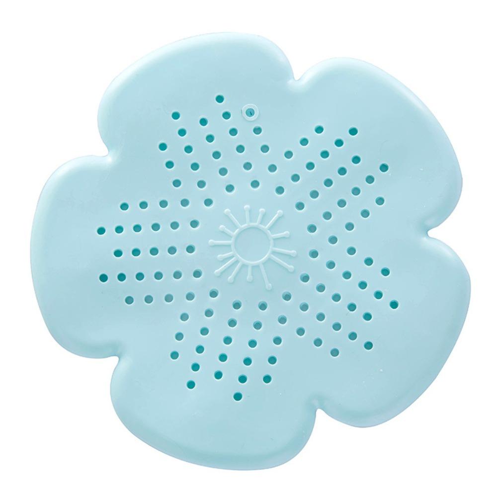 

Durable TPR Kitchen Strainers Quickly Flower-shaped Floor Drain Filter Anti-clogging Bathtub Drain Strainers for Floor Laundry зелений