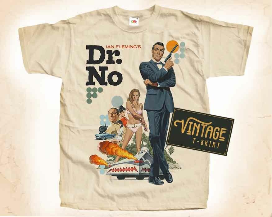 

James Bond Dr.No V2 Vintage T Shirt for Men NATURAL S5XL Unisex T-Shirt L