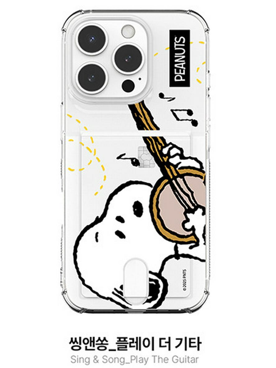 

Snoopy & Charlie Cute Cartoon iPhone 17 Pro Max Clear Card Slot Case 17 Pro
