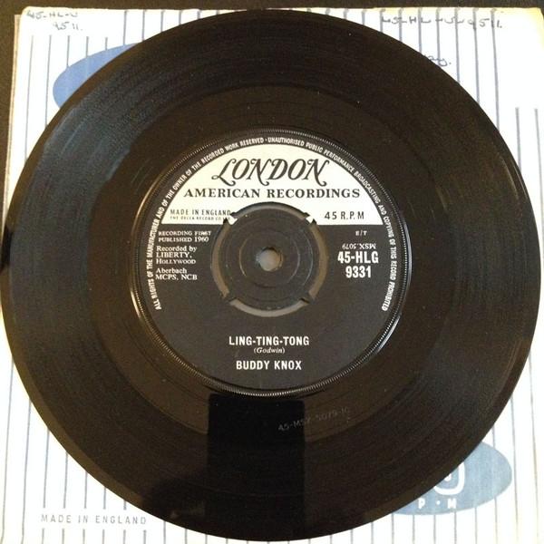 

7inch Record BUDDY KNOX - Ling-Ting-Tong 45HLG9331 London Records, 1960 UK Rock Used