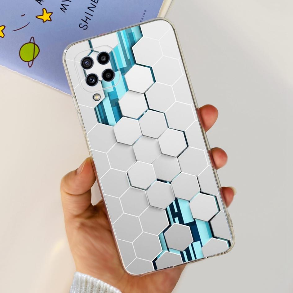 For Samsung Galaxy M32 Case SM-M325F Cover Popular Flower Clear Silicone Soft TPU Funda For Samsung M32 4G M 32 GalaxyM32 Bumper