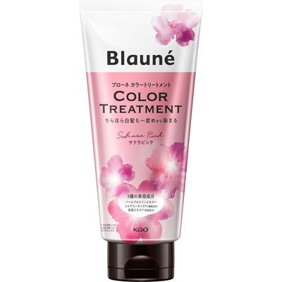 Blaune Color Treatment Sakura Pink 180g Color Treatment for Gray Hair Colorant for Gray Hair Rinse Well, Pat Dry with a Clean Towel, and Dry Thoro