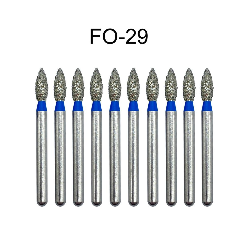 Nun Ck 10 Stück/Packung Dental Diamantbohrer für Hochgeschwindigkeits-Handstück Zahnarztbohrer FG-Serie Durchmesser 1,6 mm