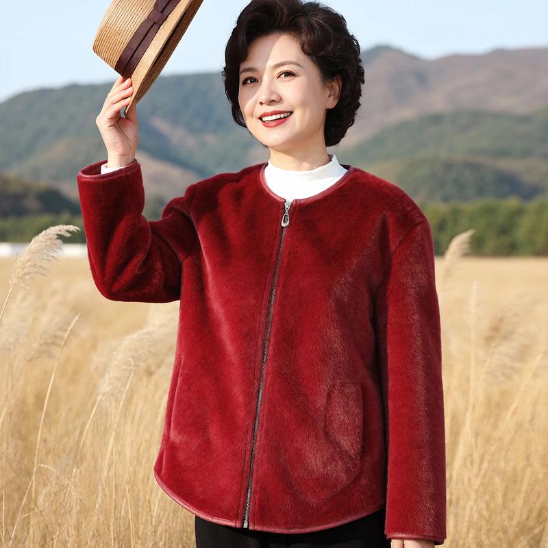 Datang Furen Women's Faux Mink Fur Winter Coat