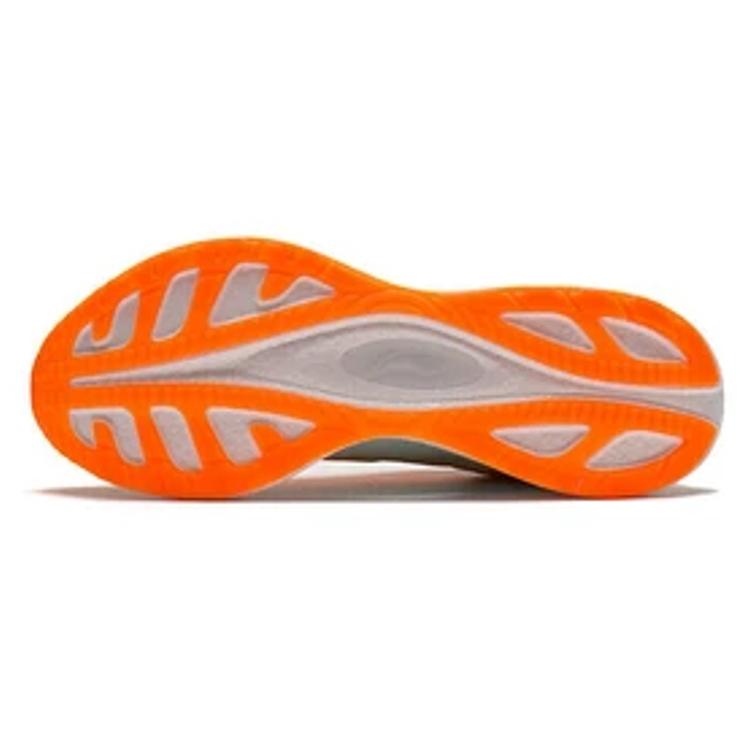 Li Ning Super Light 19 Slip Resistant Abrasion Resistant Cushioning Low top Running Shoes Men's Orange Blue ARBS001-13