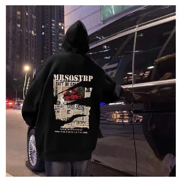 Retro-Pullover im Hong Kong-Stil für Herren, Frühling und Herbst, Kapuzenpullover für Herren, amerikanischer schwerer High Street-Ins-Mode-Marken-Baggy-Mantel