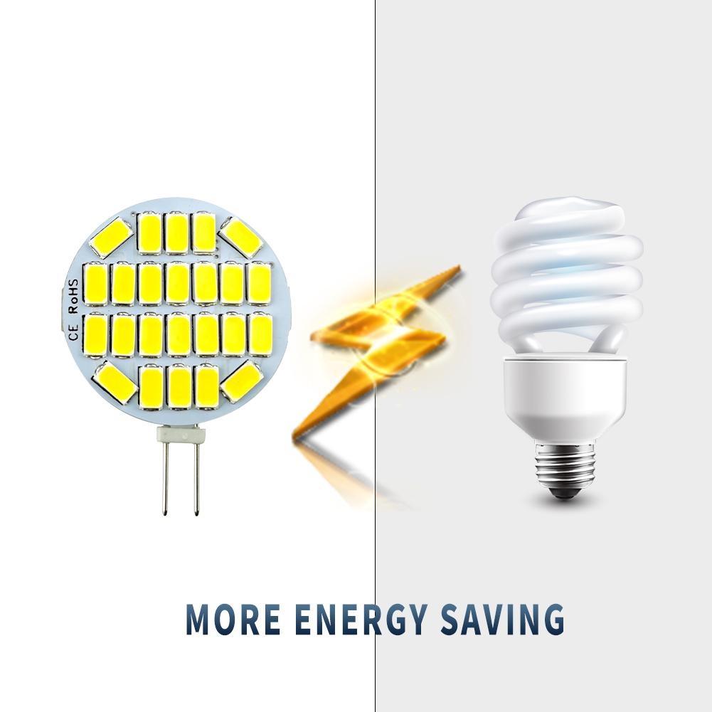 Zestaw 10 sztuk żarówek LED G4 3W AC/DC 12V 24V Bez Migotania 5730 SMD Biały Ciepły Biały Zimny Biały Naturalny do Oświetlenia Okapu