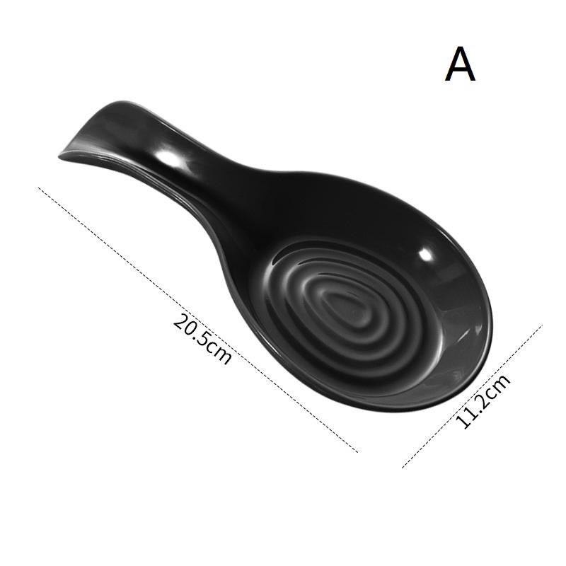 Spoon Rest Large Plastic Spoon Holder Heat-Resistant Cooking Spoon Rest Coffee Spoon Holder Dishwasher Safe Spoon Rest