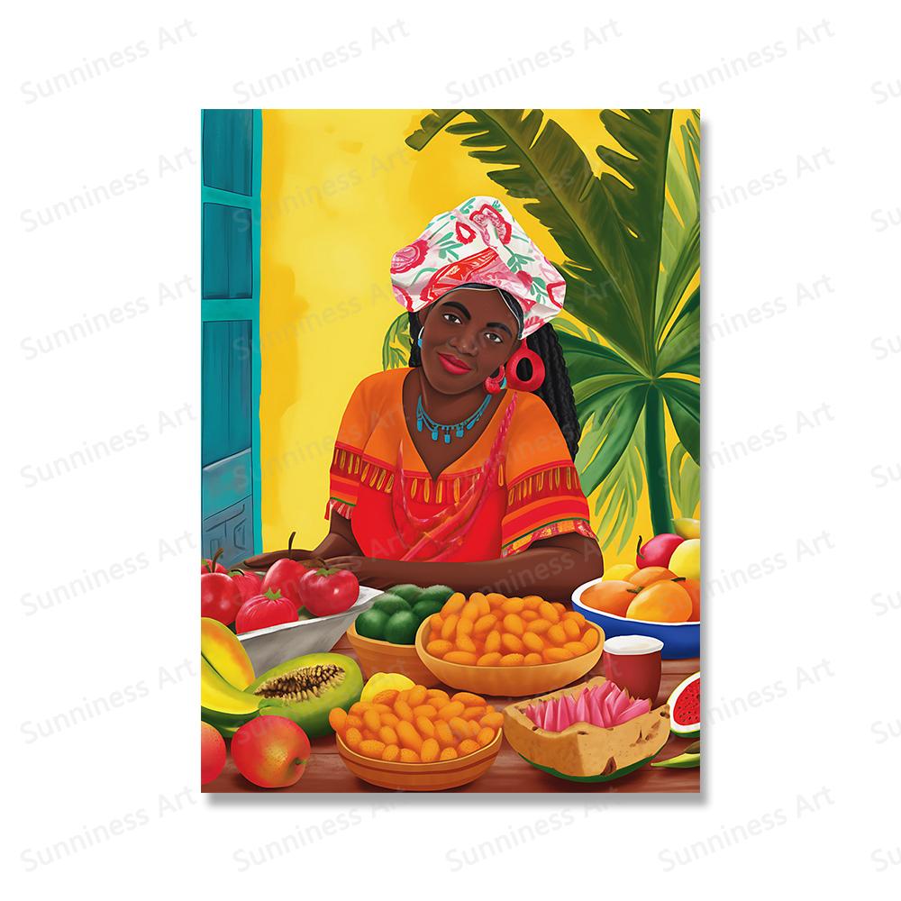 

Южная Америка Колумбия Путешествия Плакаты Улица Картахена де Индиас Пейзаж Печать Холст Картина Настенное искусство для гостиной 21x30cm No Framed белый