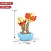 New Flowers Succulents Building Blocks Everlasting Bonsai Tree Gardens Romantic Girls Bricks Potted Plants Hot Model Kids Toys
