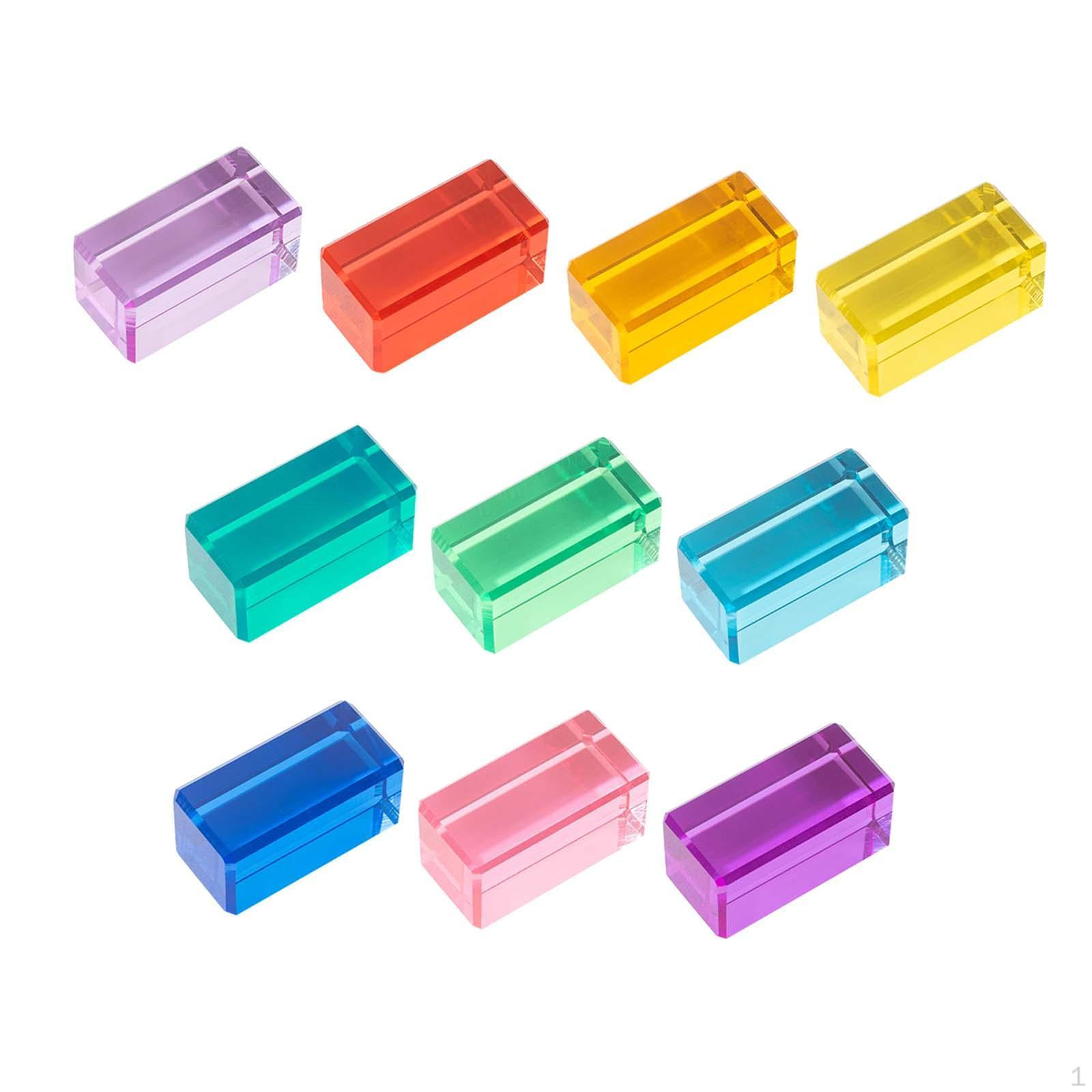 

Набор, Складываемая игрушка, Развитие в раннем детстве, Акриловые кубики с драгоценными камнями 10pcs