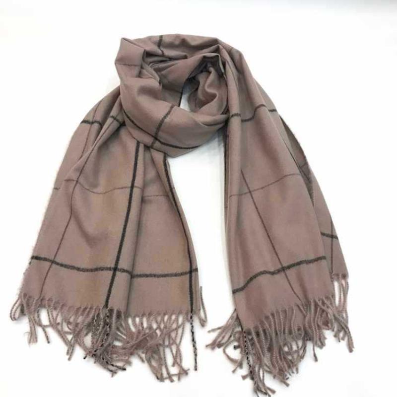 New autumn and winter plaid scarf, women's winter imitation cashmere shawl, versatile thickened warm scarf