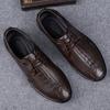 Fashion Genuine Leather Men's Oxford Shoes Spring Male Business Shoes Classic Formal Dress Footwear Luxury Brand Casual Shoes Sneakers