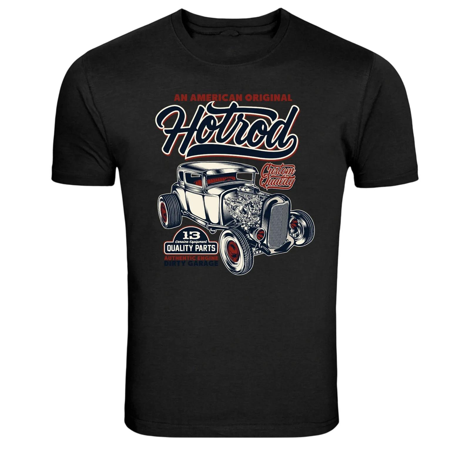 Hotrod Vintage Classic Custom Car Garage Graphic T-Shirt 4XL