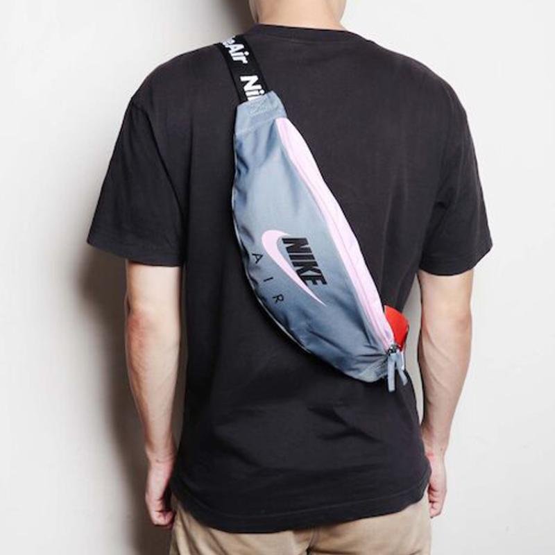 Nike Polyester Crossbody Fanny Pack Regular Unisex Light Gray Casual CW9263-031