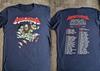 Europe Tour Airbourne Band Short Sleeve Navy Unisex Cotton Shirt TS828