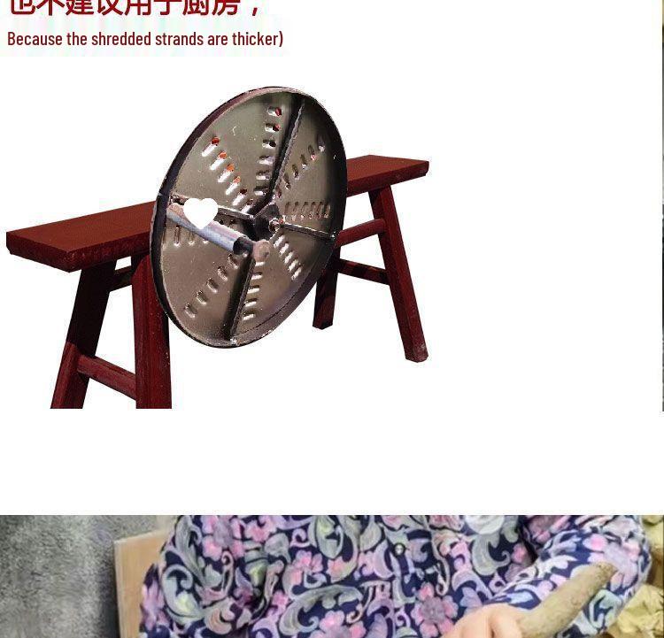 Landwirtschaftlicher Handkurbel-Häcksler: Maniok, Süßkartoffel, Rettich, Kürbis und Kartoffelhackgerät.