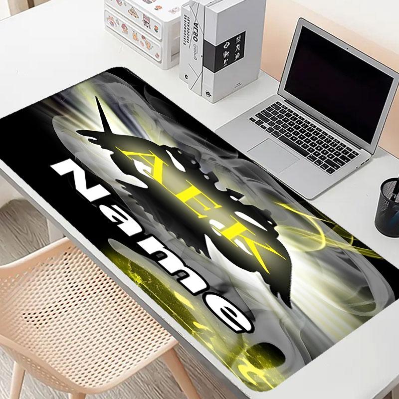 Custom Name Personalized AEK Athens FC Pattern Mousepad, Laptop PC Desk Mat, Decorative Desk Mat for Home Keyboard Pad Gift