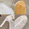 Fashion Classic Women's High Heel Pumps Sexy Hollow Women High Heels Mesh Nude Boots Stiletto Heels Thick Sole Women Shoes Zapatos Mujer